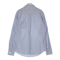 STUSSY ステューシー Big Button Stripe Shirt ビッグボタン ストライプシャツ ブルー sizeM 瑞穂店