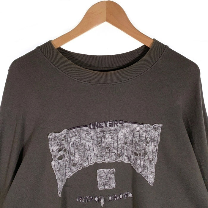 WILLY CHAVARRIA ウィリーチャバリア BOMBER CREW EMBROIDERY ボンバー クルー エンブロイダリー スウェットトレーナー カーキ Size M 福生店