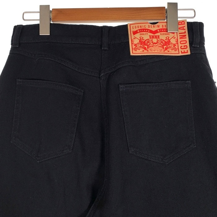 EGONLAB. エゴンラボ 25SS BAGGY DENIM PANTS バギー デニム ワイドパンツ ブラック DN006C Size XS 福生店