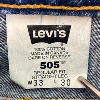 Levi's リーバイス 505-4891 カナダ製 デニムパンツ インディゴ sizeW33 瑞穂店