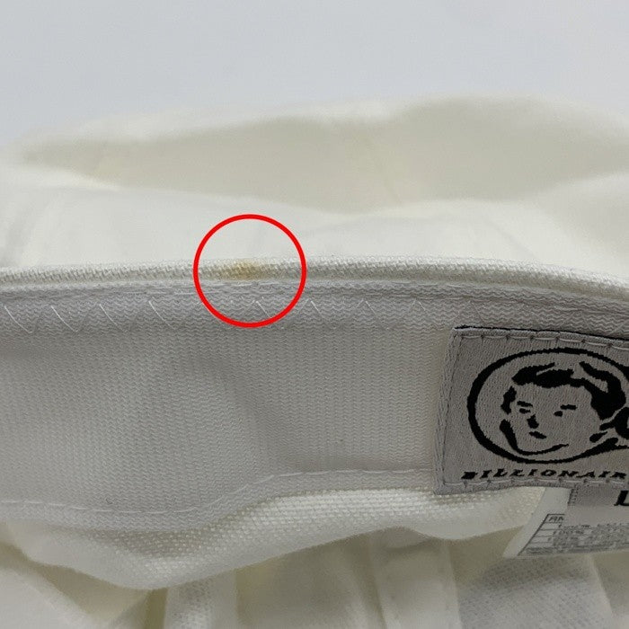 Billionaire Boys Club ビリオネアボーイズクラブクラブ BBC コットンキャップ ホワイト 初期 日本製 Size L 福生店