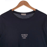 MONCLER モンクレール MAGLIA T-SHIRT M/LUNGA LS T-SHIRT AS MUCH AS YOU CAN ロンT ロングスリーブ 長袖 Tシャツ ネイビー 23997872CJNR Size L 福生店