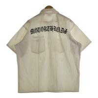 90's BEN DAVIS ベンデイビス ハーフジップ ワークシャツ 刺繡 三角タグ ホワイト USA製 Size XL 福生店