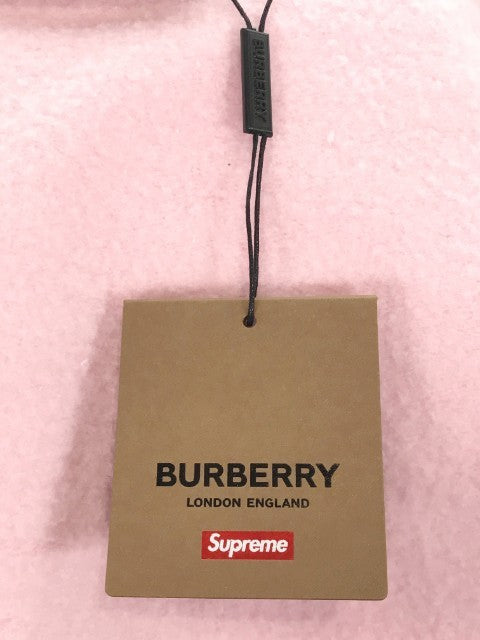 SUPREME シュプリーム × BURBERRY バーバリー 22SS Box Logo Hooded Sweatshirt スウェットパーカー ピンク Size XL 福生店