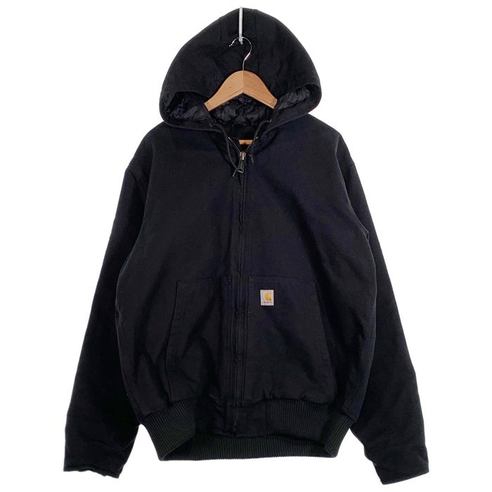 Carhartt カーハート Loose Fit Duck Active Jacket ダック アクティブジャケット パーカー ブラック J130-M 3Mシンサレート メキシコ製 Size L-R 福生店
