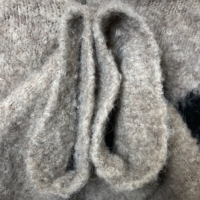 GYDA ジェイダ プリントニットカーディガン グレー sizeF 瑞穂店