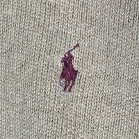 Polo by Ralph Lauren ポロラルフローレン ハーフジップ コットン プルオーバーニットセーター ベージュ Size XXL 福生店