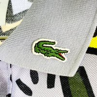 LACOSTE ラコステ Ketih Haring キース へリング 総柄 ポロシャツ ブルー size38 瑞穂店
