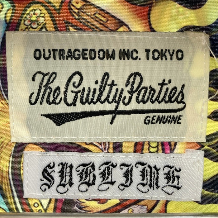 WACKO MARIA ワコマリア Guilty Parties xSUBLIME HAWAIIAN SHIRT アロハシャツ ブラック sizeXL 瑞穂店