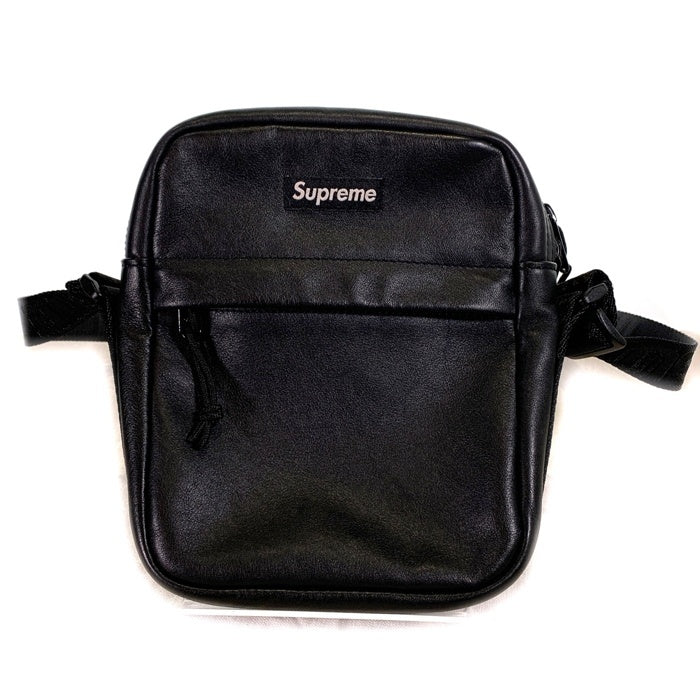 SUPREME シュプリーム AW24 Leather Shoulder Bag レザーショルダーバッグ ブラック 福生店