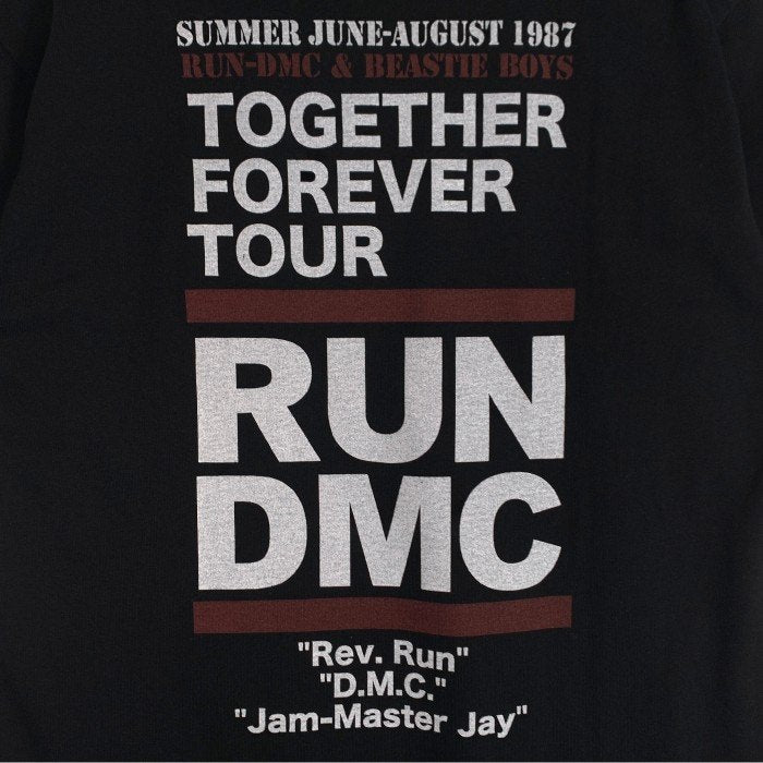 Ricky Powell リッキーパウエル RUN DMC ランディーエムシー フォトプリント Tシャツ TOGETHER FOREVER TOUR ブラック Size M 福生店