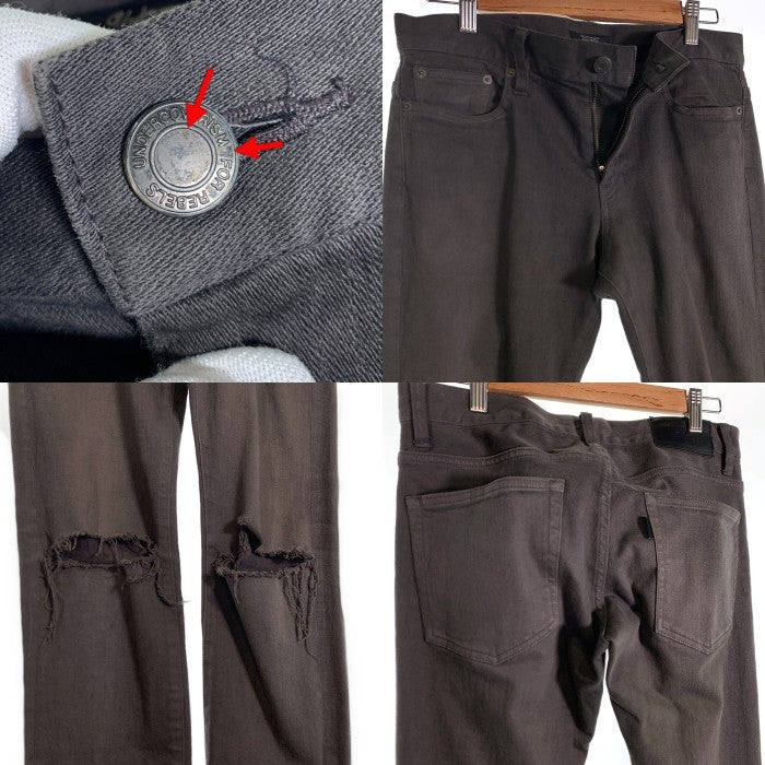 UNDERCOVER アンダーカバー カツラギ ストレッチデニム ヒザヤブレパンツ チャコールグレー N9503 アンダーカバイズム Size 2 福生店