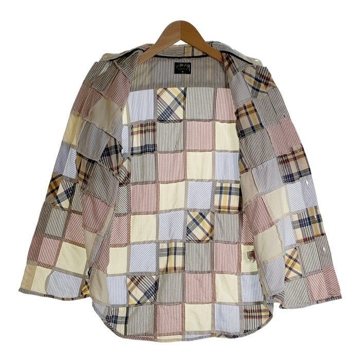 00's STUSSY ステューシー 半袖 ボタンダウンシャツ マルチカラー Size M 福生店