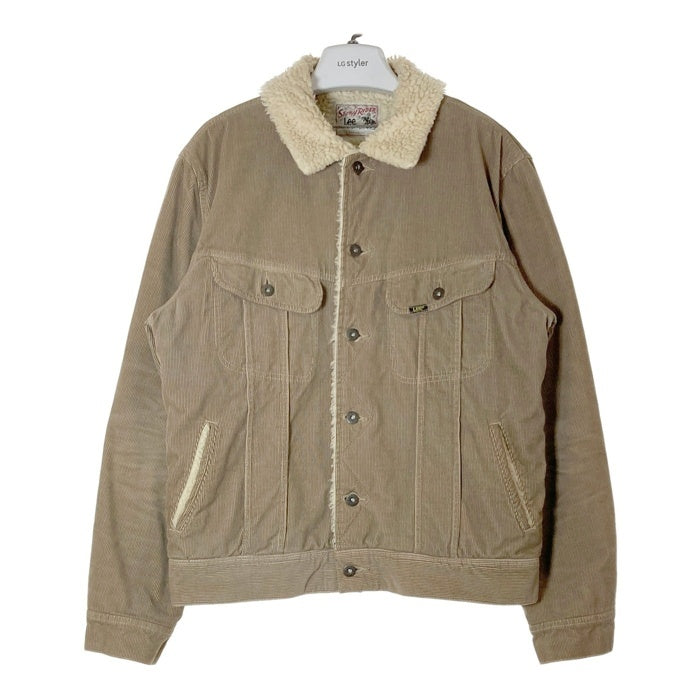 STUSSY ステューシー Lee リー STUSSY RIDER LB0010 コーデュロイ ボアジャケット ブラウン SizeL 瑞穂店