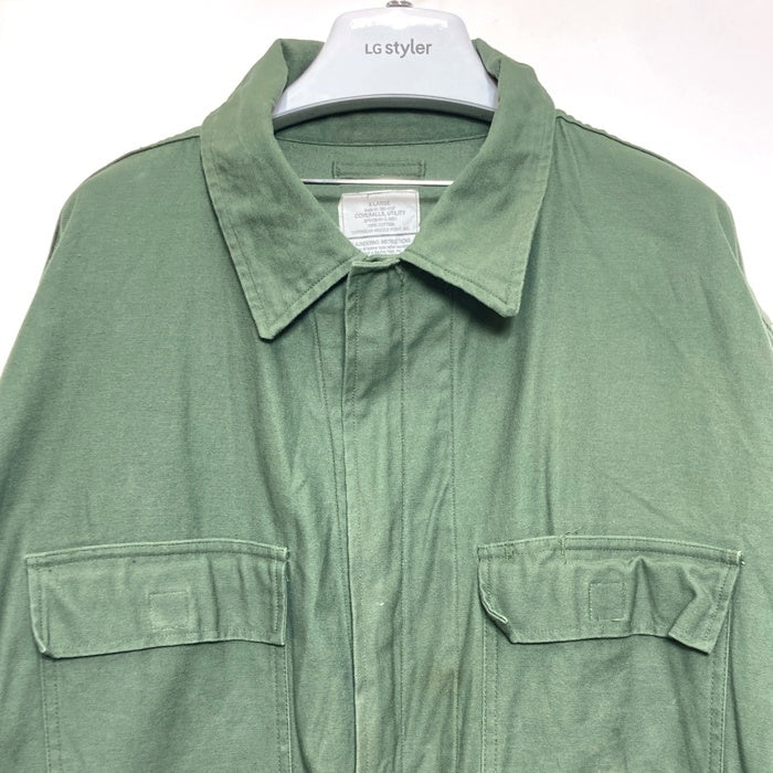 US ARMY アメリカ軍 01年会計 COVERALLS UTILITY ユーティリティ カバーオール オールインワン ツナギ オリーブ sizeXL 瑞穂店