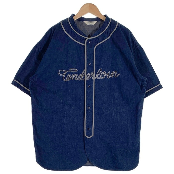 TENDERLOIN テンダーロイン 21SS BASEBALL SHT S/S DENIM RH デニム 半袖 ベースボールシャツ インディゴ Size L 福生店