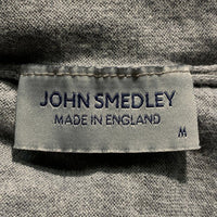 JOHN SMEDLEY ジョンスメドレー モックネック ショートスリーブ コットンニットセーター グレー 薄手 Size M 福生店