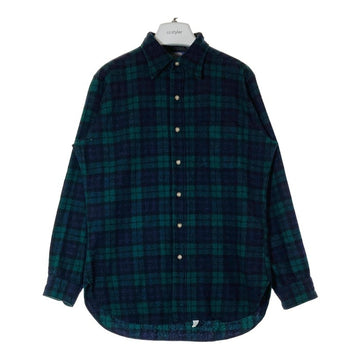 PENDLETON ペンドルトン 70's USA製 ウールシャツ 片ポケット ブラックウォッチ グリーン×ブルー sizeM 瑞穂店