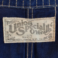 FREEWHEELERS フリーホイーラーズ UNION SPECIAL OVERALLS コンダクタージャケット ウォバッシュストライプ カバーオール インディゴ Size 38 福生店