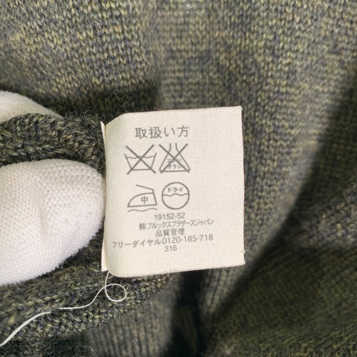 Brooks Brothers ブルックスブラザーズ ウール ハーフジップ プルオーバーニットセーター モスグリーン Size XL 福生店