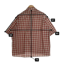 Ralph Lauren ラルフローレン BLAKE ボタンダウンチェックシャツ 半袖 コットン レッド 香港製 Size XL 福生店