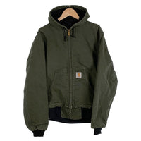80's Carhartt カーハート ダック アクティブジャケット パーカー モスグリーン JR104 Size S 相当 福生店