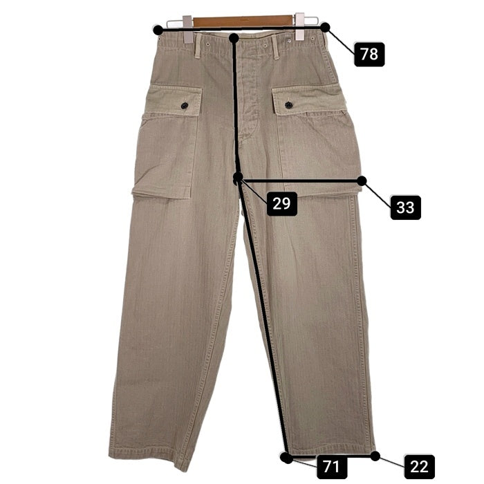 WAREHOUSE ウエアハウス USMC HBT Monkey Pants ヘリンボーン モンキーパンツ ライトオリーブ Size 31 福生店