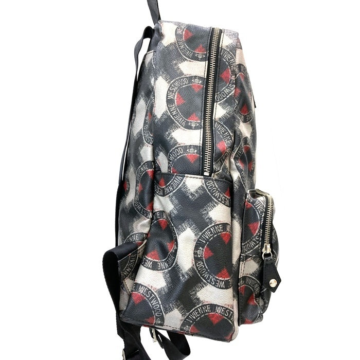 Vivienne Westwood ヴィヴィアンウエストウッド  総柄ロゴ バックパック リュック グレー 瑞穂店