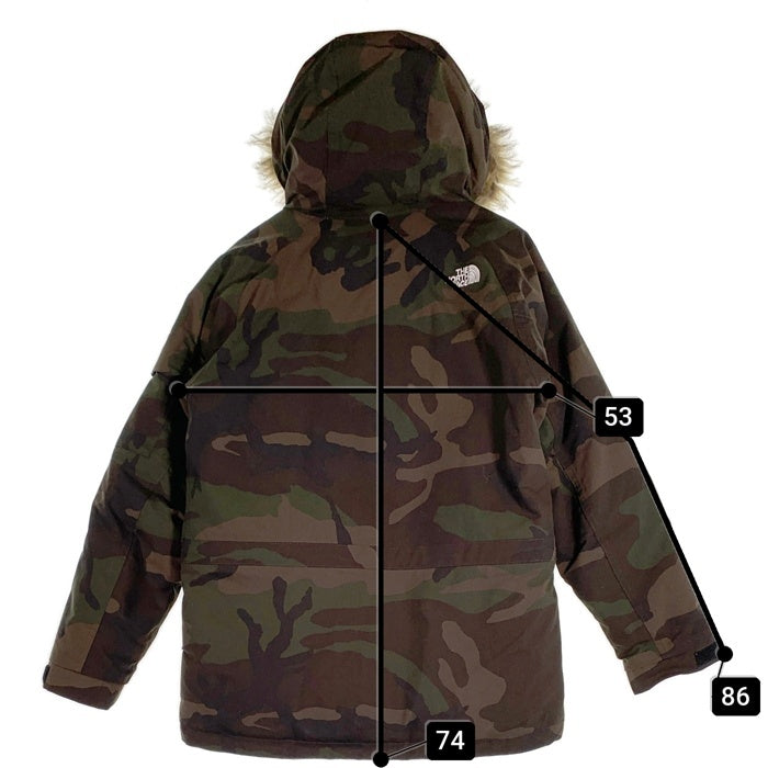 THE NORTH FACE ノースフェイス Novelty McMurdo Parka ノベルティ マクマードパーカ ファー ダウンジャケット カモフラージュ ND91410 Size M 福生店