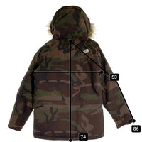THE NORTH FACE ノースフェイス Novelty McMurdo Parka ノベルティ マクマードパーカ ファー ダウンジャケット カモフラージュ ND91410 Size M 福生店