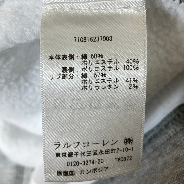 POLO RALPH LAUREN ポロラルフローレン 裏起毛 ジップパーカー グレー sizeXL 瑞穂店