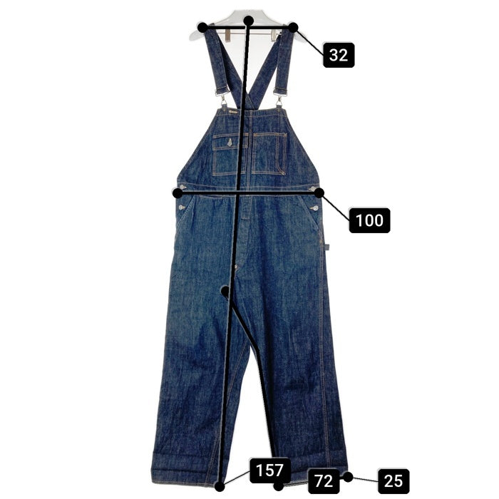 WAREHOUSE ウエアハウス ダックディガー No.1デニム オーバーオール DD-1006XX インディゴ Size 34 瑞穂店