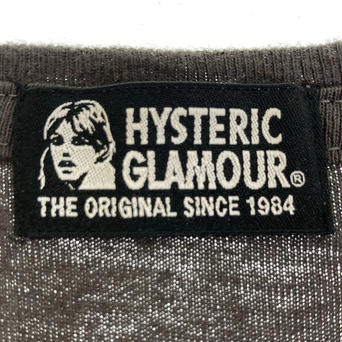 HYSTERIC GLAMOUR ヒステリックグラマー 01202CT10 Camping Field ヒスガール Tシャツ グレー sizeF 瑞穂店
