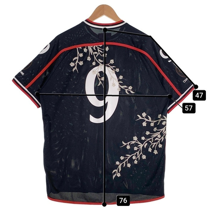 SUPREME シュプリーム 25AW Floral Soccer Jersey フローラル サッカー ジャージー ブラック レッド Size L 福生店