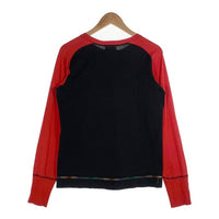EVISU エヴィス カモメプリント ロングスリーブTシャツ フリーダムスリーブ ブラック レッド Size 38 福生店