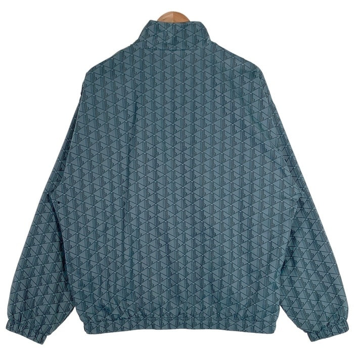LACOSTE ラコステ モノグラムジャガード 撥水ジャケット ナイロンジャケット ライトブルー BH2588 Size US M 福生店