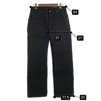 IRON HEART アイアンハート ダック ダブルニーワークパンツ ストレート ブラック Size 33 福生店