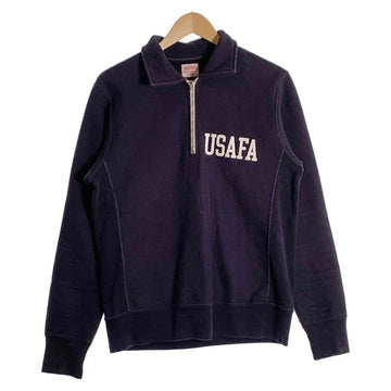 The Real McCOY'S リアルマッコイズ USAFA ハーフジップスウェットトレーナー ネイビー Size M 福生店