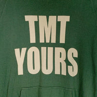 TMT ティーエムティー TMT YOURS BIG3 プリント プルオーバースウェットパーカー グリーン 薄手 Size L 福生店