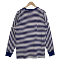SUPREME シュプリーム 15AW Striped Logo L/S Top ストライプドロゴ ロングスリーブTシャツ ブルー ホワイト ボーダー Size L 福生店