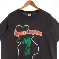 90's MARILYN MANSON マリリン マンソン SMELLS LIKE CHILDREN 半袖 Tシャツ ブラック USA製 Size L 福生店