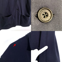 BURBERRY BLACK LABEL バーバリーブラックレーベル コットン 3B テーラードジャケット カジュアル ネイビー BMV79-810-28 Size 2 福生店