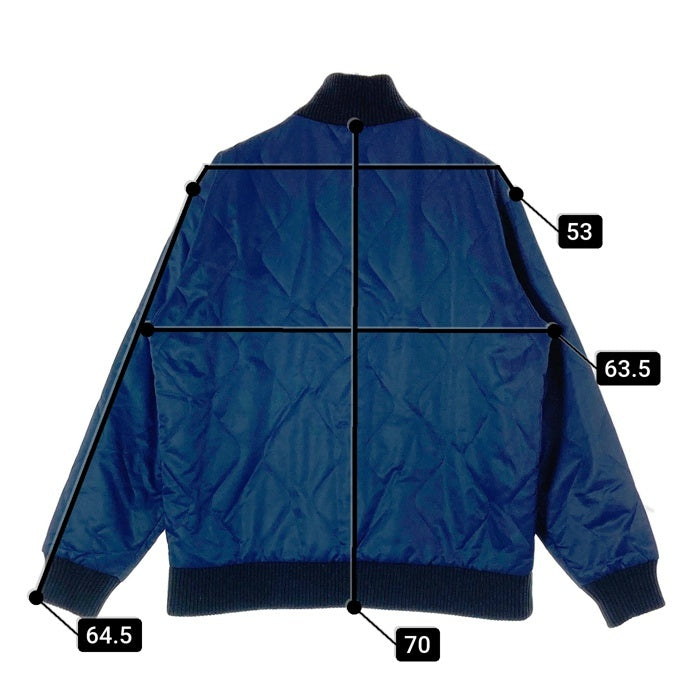 FRED PERRY フレッドペリー キルティング 中綿 ボンバージャケット ネイビー sizeO 瑞穂店
