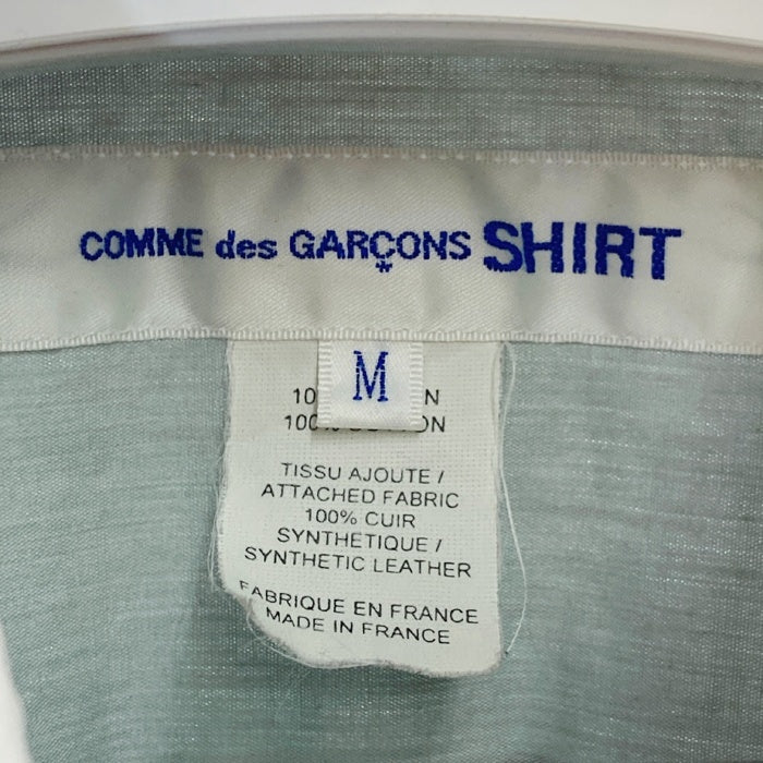COMME des GARCONS SHIRT コムデギャルソンシャツ S28020 Artwork by Karl Benjamin マルチカラー 長袖シャツ グレーsizeM★襟袖お汚れ 瑞穂店