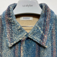 RADIALL ラディアル ストライプシャツ スナップボタン ブルー RAD-19AW-SH015 Size L 瑞穂店