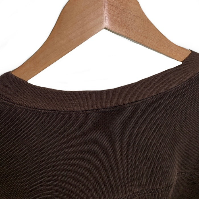 L.L.Bean エルエルビーン 鹿の子 ヘンリーネック ロングスリーブカットソー ブラウン Size XXL 福生店