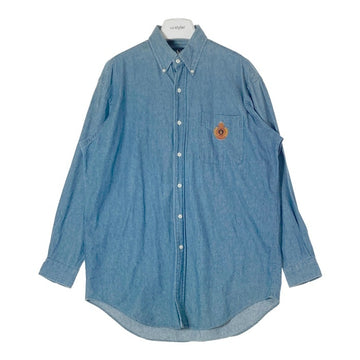 Polo Ralph Lauren ポロラルフローレン 30周年記念刺繍 ボタンダウン デニムシャツ ライトインディゴ sizeM 瑞穂店