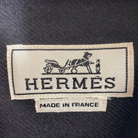 HERMES エルメス ウール フルジップ シャツジャケット チャコールグレー size40 瑞穂店
