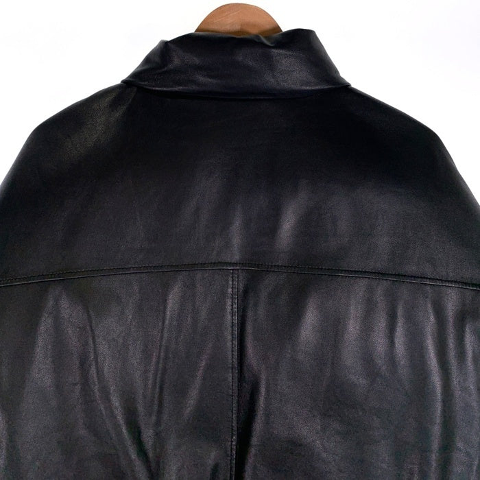 Evisen Skateboards エビセン スケートボード WYE'Ⅱ BE BACK LEATHER DOWN 羊革 ラムレザー ダウン ジャケット ブラック Size XL 福生店