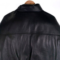 Evisen Skateboards エビセン スケートボード WYE'Ⅱ BE BACK LEATHER DOWN 羊革 ラムレザー ダウン ジャケット ブラック Size XL 福生店